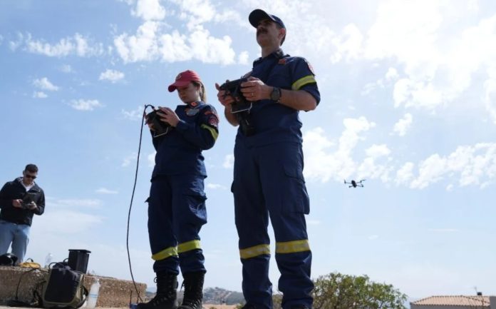 dron siły przeciwpożarowe